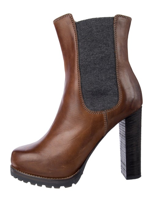 Brunello Cucinelli Leather Chelsea Boots