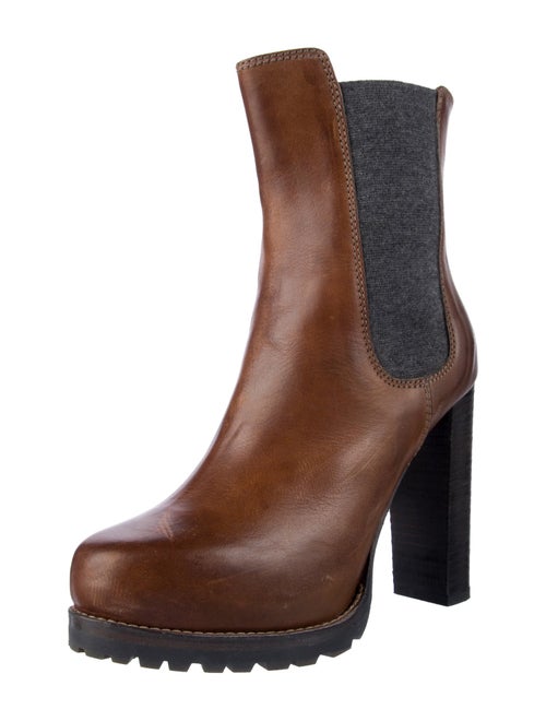 Brunello Cucinelli Leather Chelsea Boots