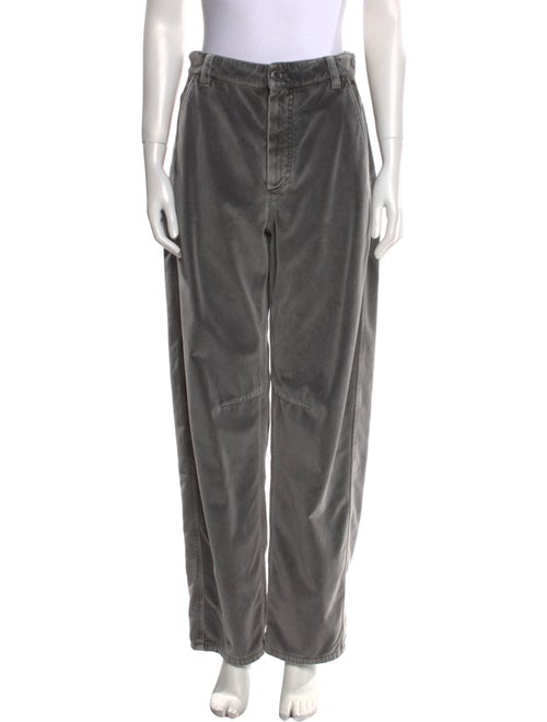 Brunello Cucinelli Velvet Straight Leg Pants