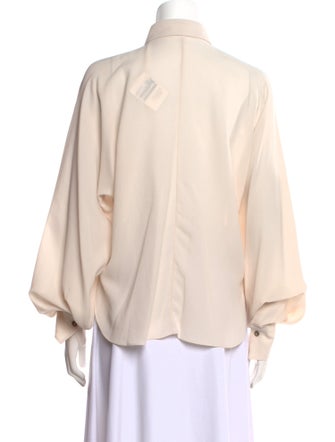 Brunello Cucinelli Long Sleeve Button-Up Top