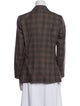 Brunello Cucinelli Virgin Wool Plaid Print Blazer