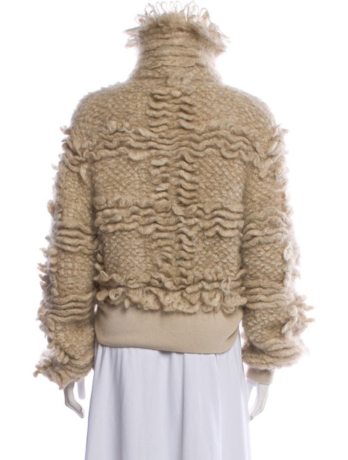 Brunello Cucinelli Mohair Printed Faux Fur Jacket