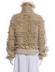 Brunello Cucinelli Mohair Printed Faux Fur Jacket