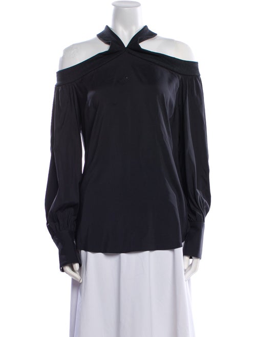 Brunello Cucinelli Silk Off-The-Shoulder Blouse