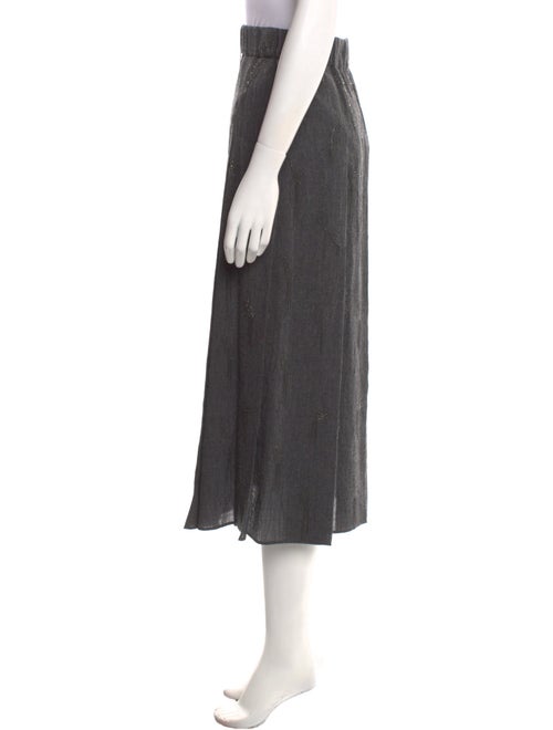 Brunello Cucinelli Wool Midi Length Skirt