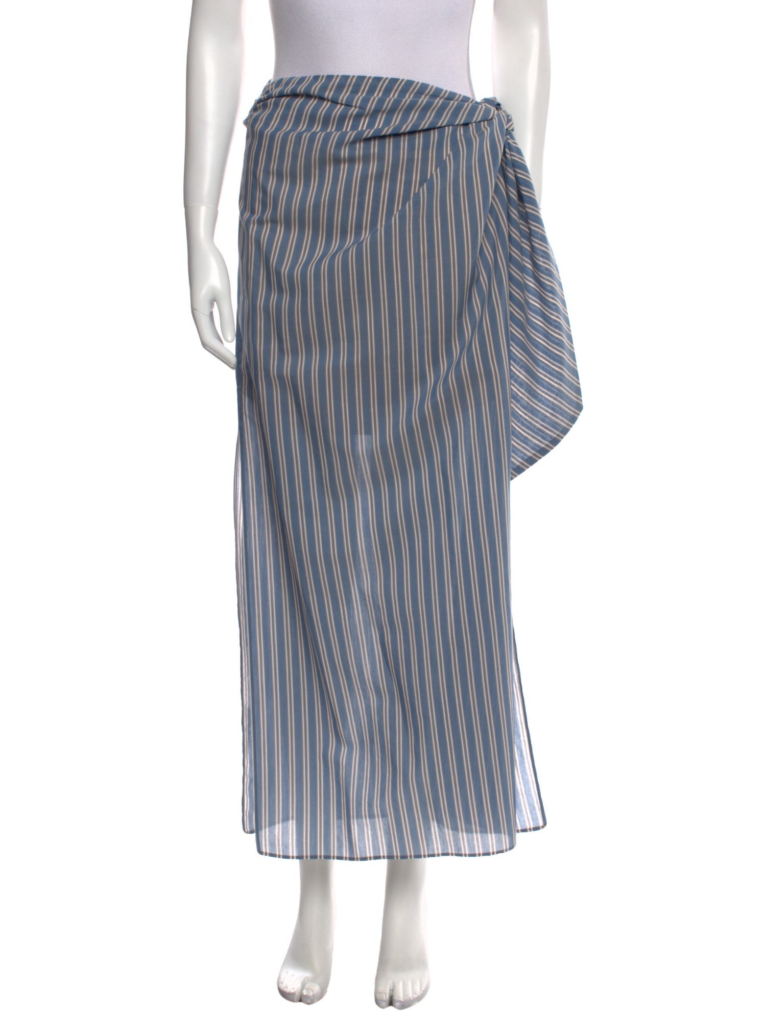 Brunello Cucinelli Striped Long Skirt