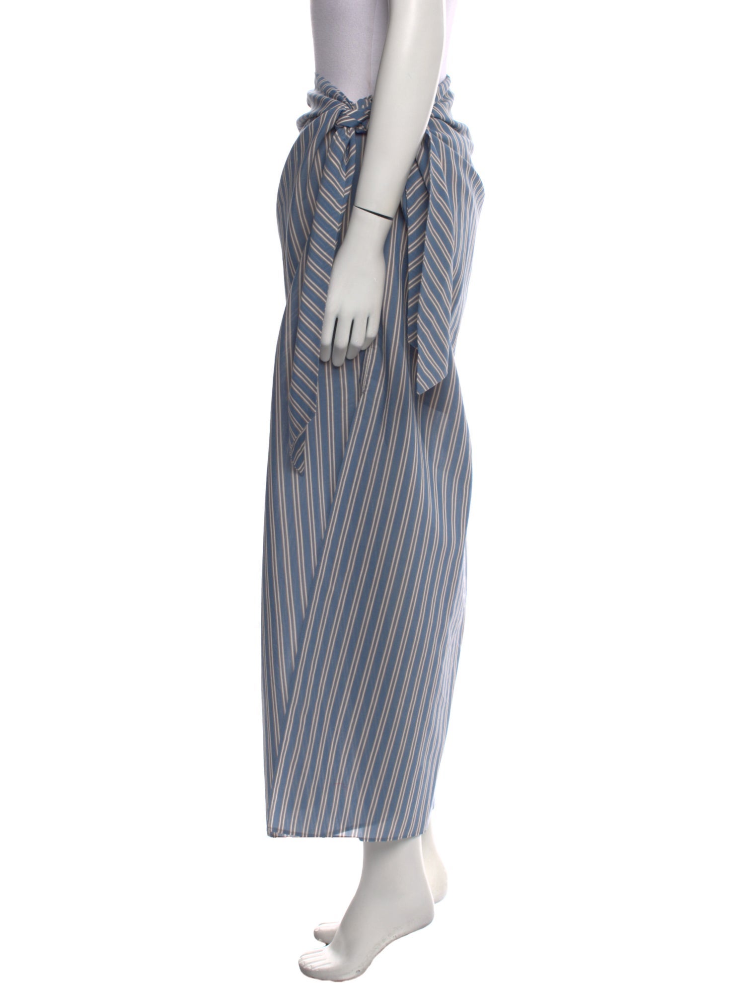 Brunello Cucinelli Striped Long Skirt