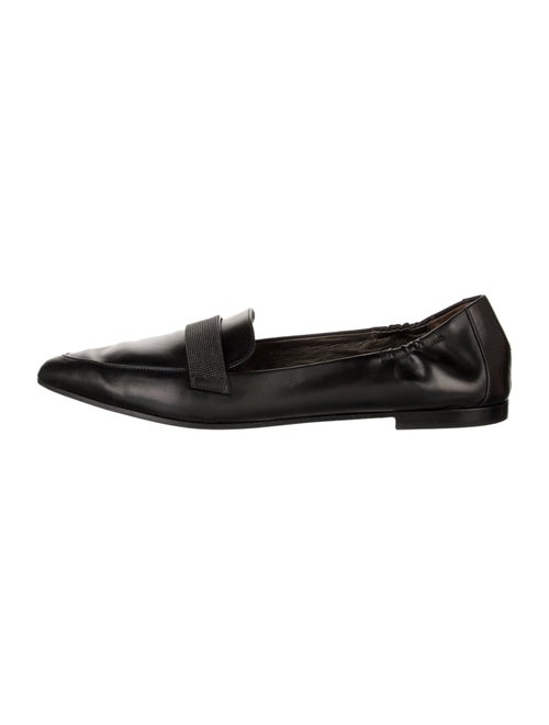 Brunello Cucinelli Monili Leather Loafers