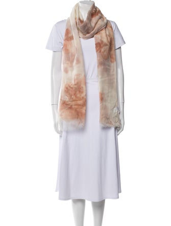 Brunello Cucinelli Cashmere Floral Print Scarf