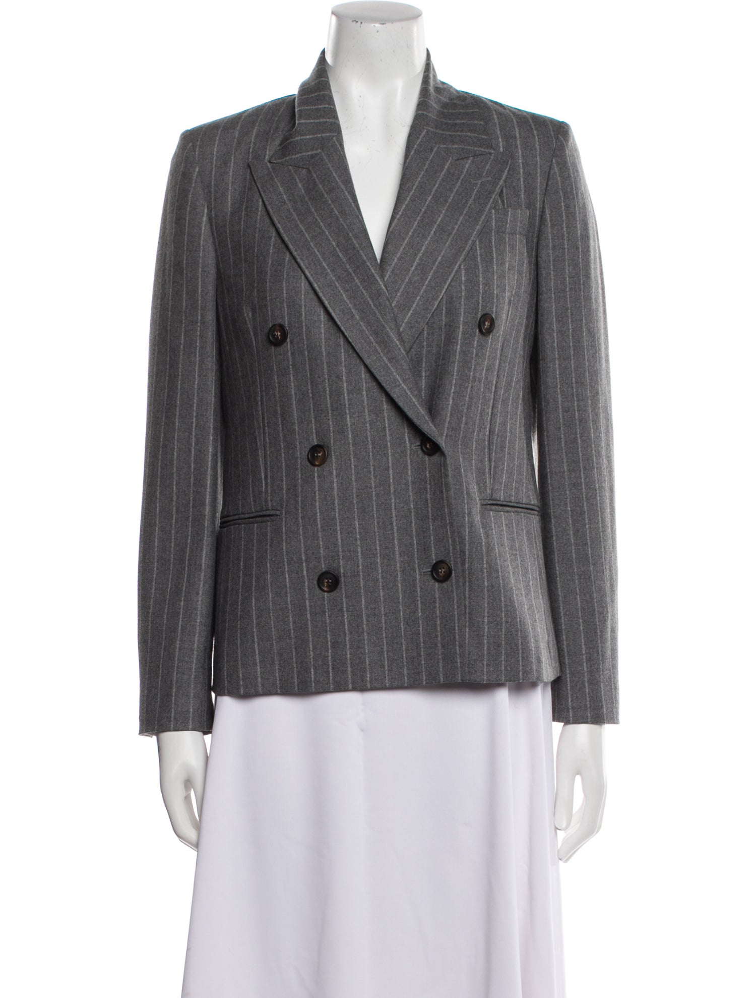 Brunello Cucinelli Virgin Wool Striped Blazer w/ Tags