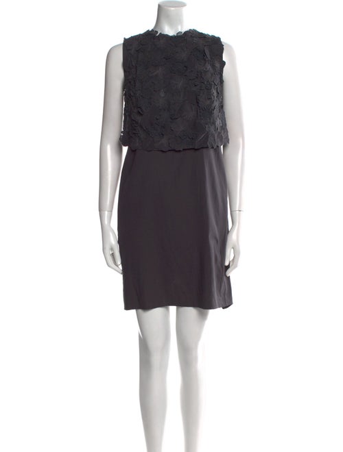 Brunello Cucinelli Crew Neck Mini Dress