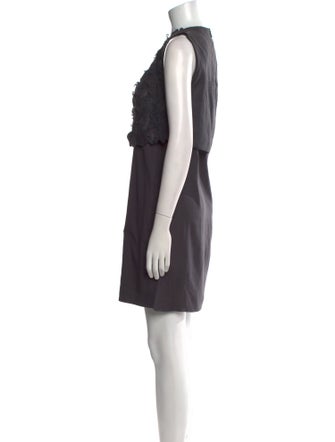 Brunello Cucinelli Crew Neck Mini Dress