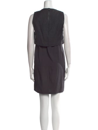 Brunello Cucinelli Crew Neck Mini Dress