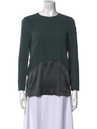 Brunello Cucinelli Silk Crew Neck Top