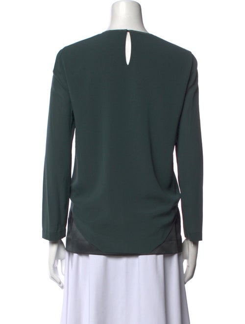 Brunello Cucinelli Silk Crew Neck Top