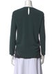 Brunello Cucinelli Silk Crew Neck Top