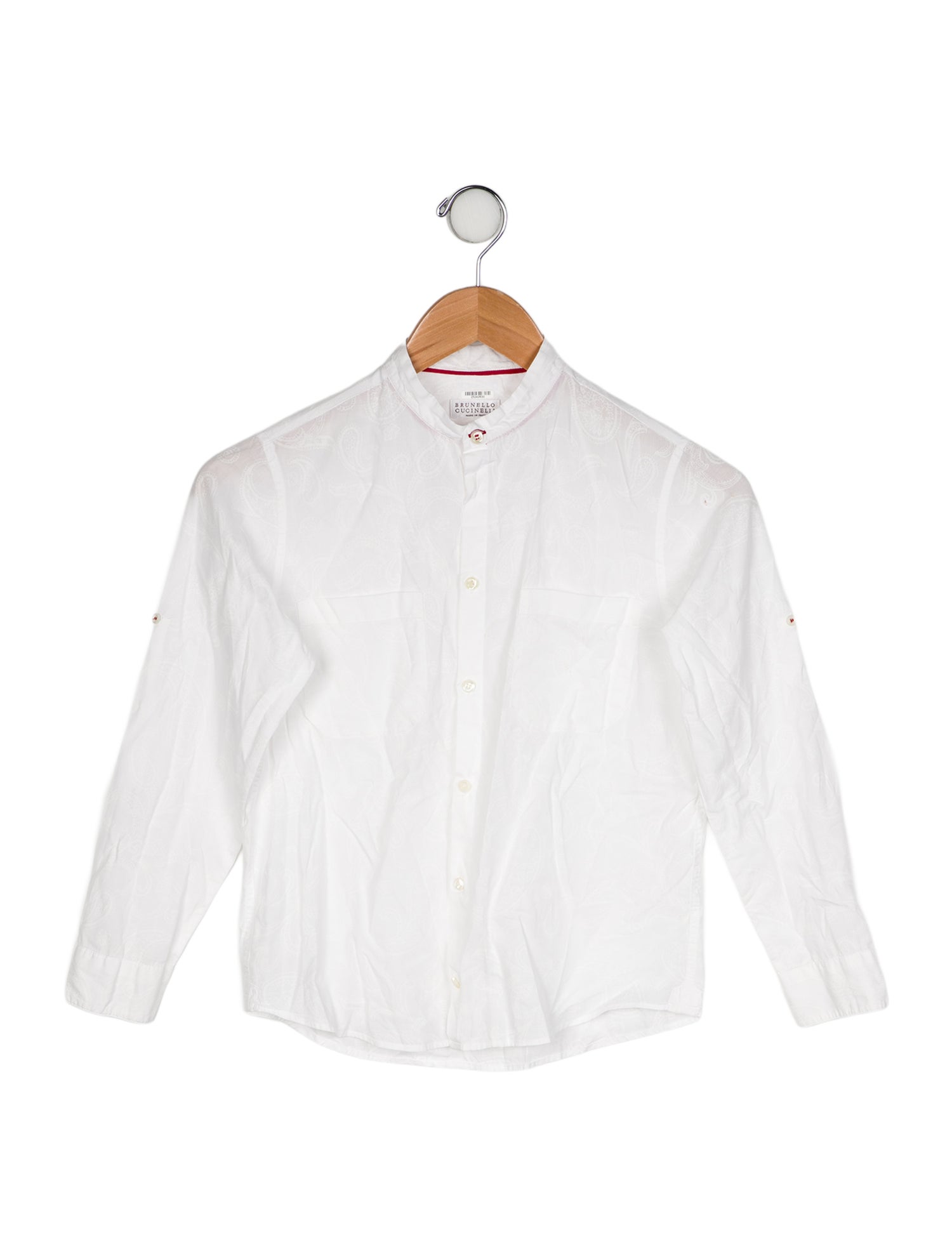 Brunello Cucinelli Solid Dress Shirt