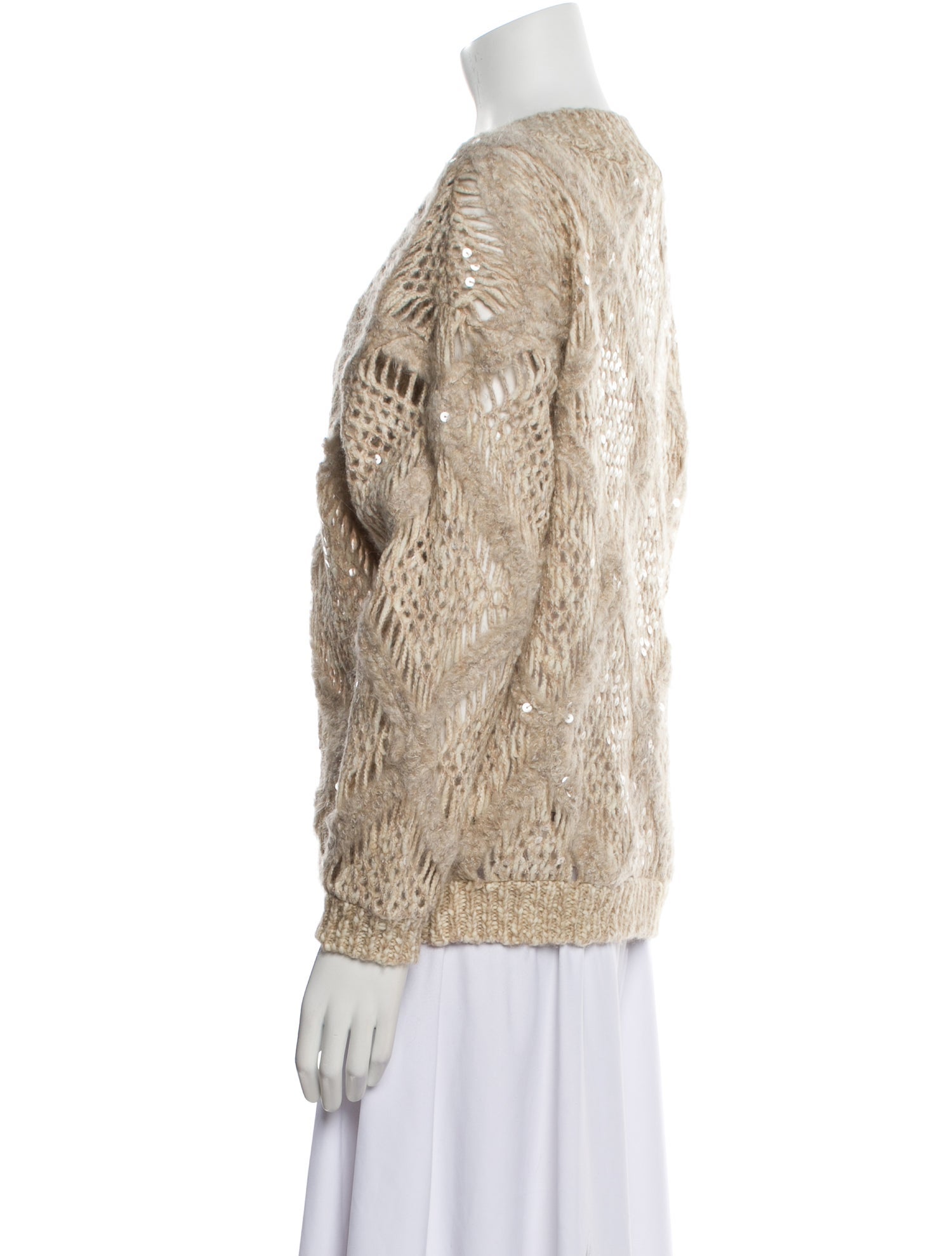 Brunello Cucinelli Wool V-Neck Sweater w/ Tags