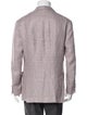 Brunello Cucinelli Linen Houndstooth Print Blazer