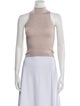 Brunello Cucinelli Mock Neck Sleeveless Crop Top