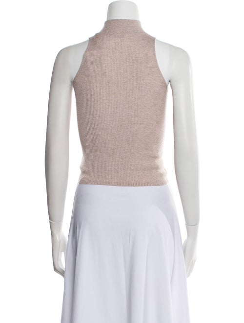 Brunello Cucinelli Mock Neck Sleeveless Crop Top