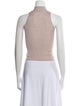 Brunello Cucinelli Mock Neck Sleeveless Crop Top