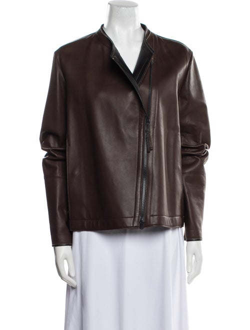 Brunello Cucinelli Leather Biker Jacket