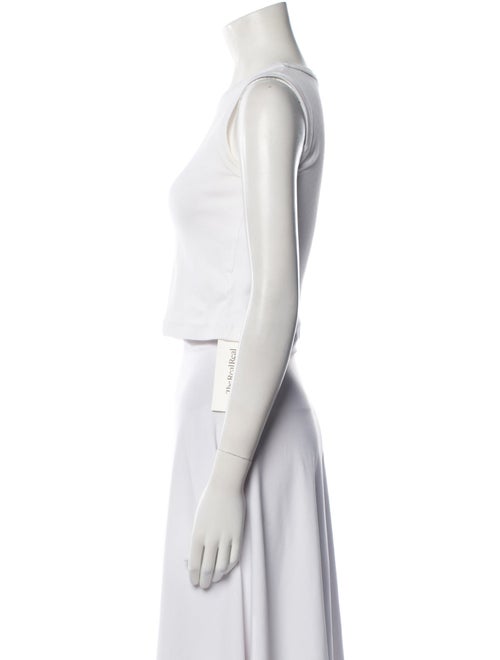 Brunello Cucinelli Crew Neck Sleeveless Crop Top