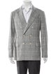 Brunello Cucinelli Silk Plaid Print Blazer