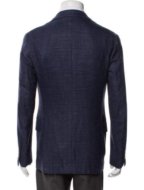 Brunello Cucinelli Wool Plaid Print Blazer
