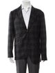 Brunello Cucinelli Silk Plaid Print Blazer