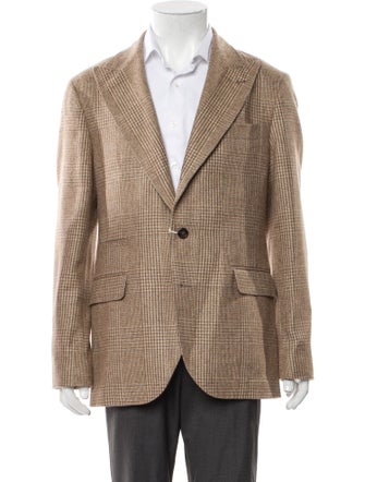 Brunello Cucinelli Plaid Print Blazer