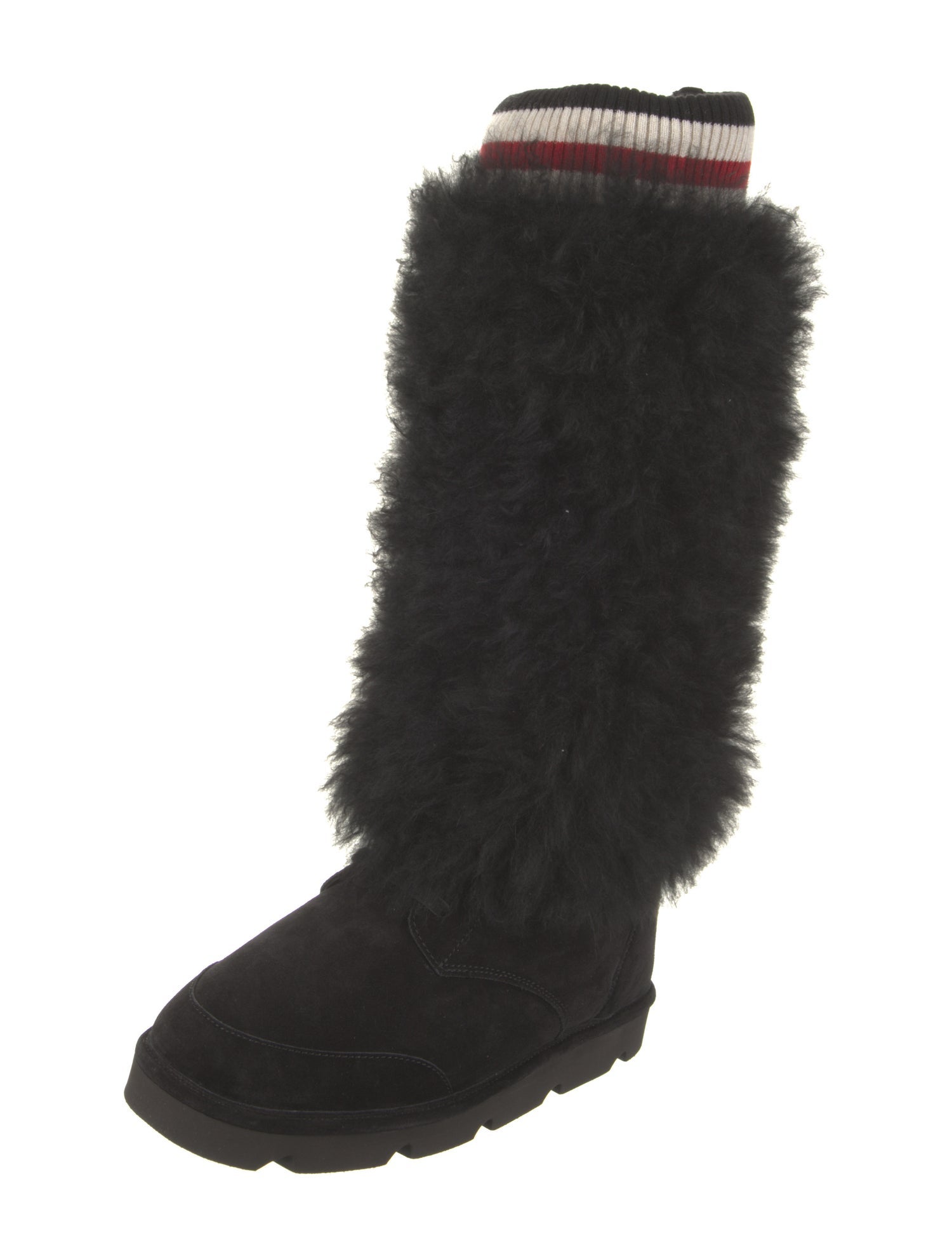 Brunello Cucinelli Suede Fur Trim Boots w/ Tags