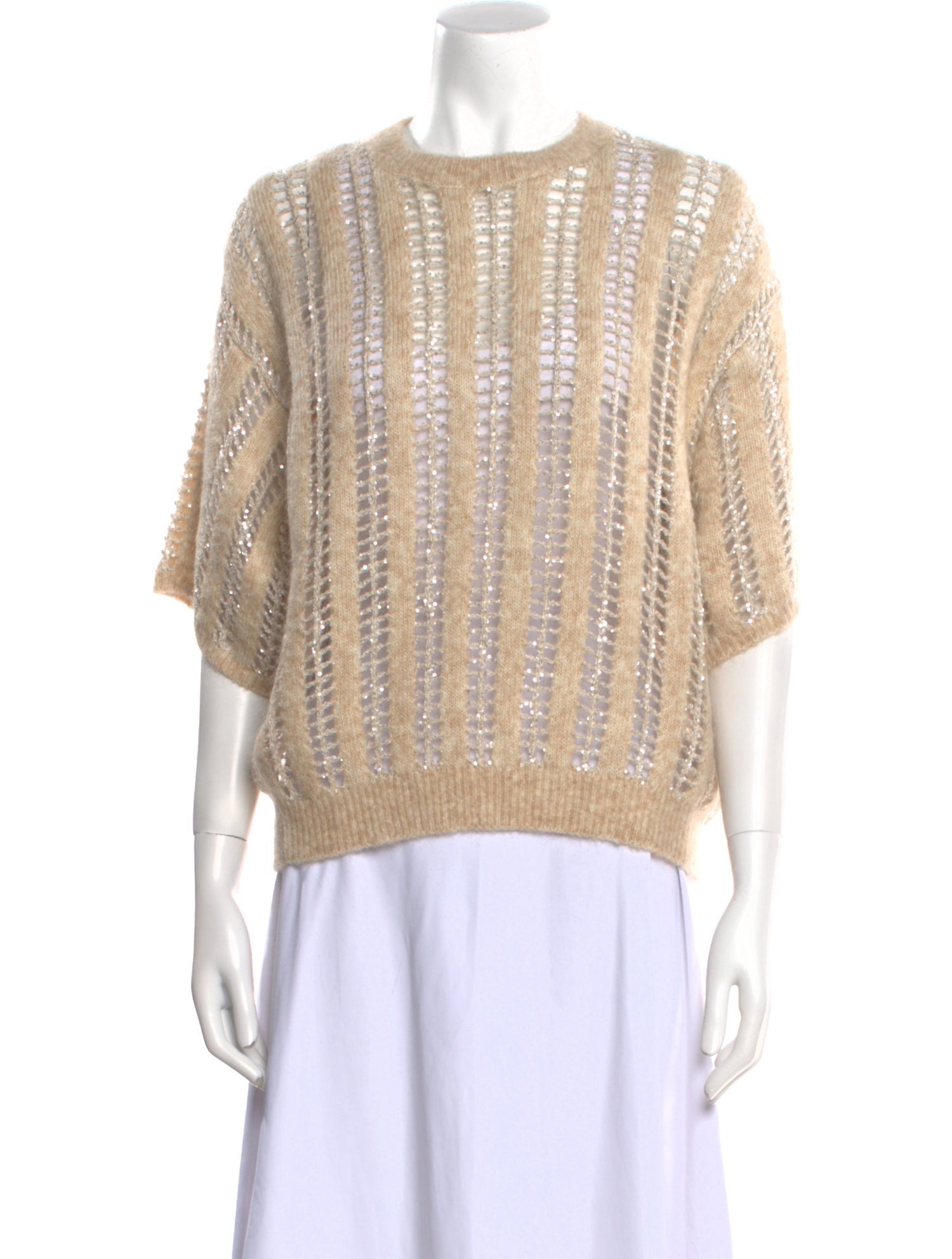 Brunello Cucinelli Wool Crew Neck Sweater w/ Tags