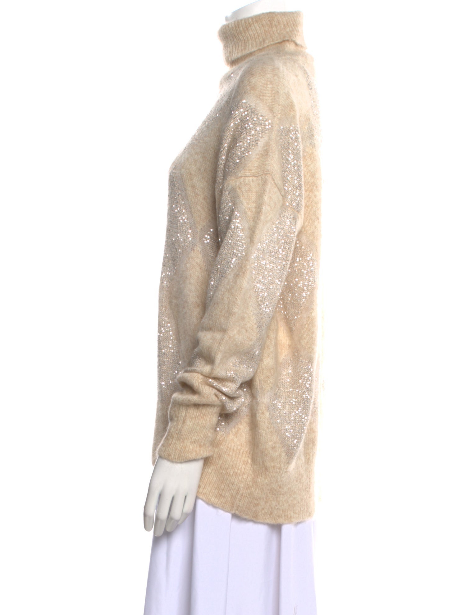 Brunello Cucinelli Wool Plaid Print Sweater w/ Tags