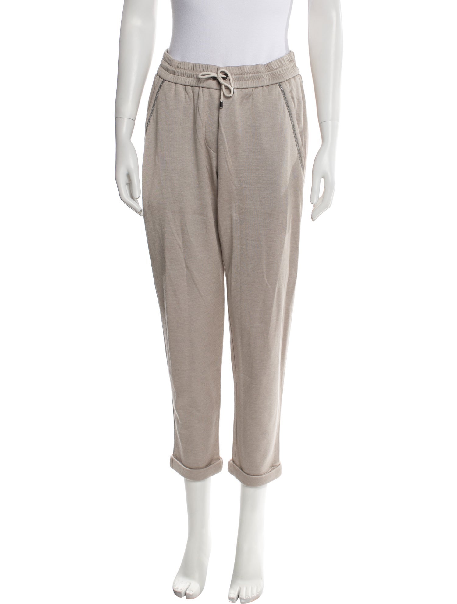 Brunello Cucinelli Crystal Embellishments Sweatpants w/ Tags