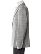 Brunello Cucinelli Silk Plaid Print Blazer