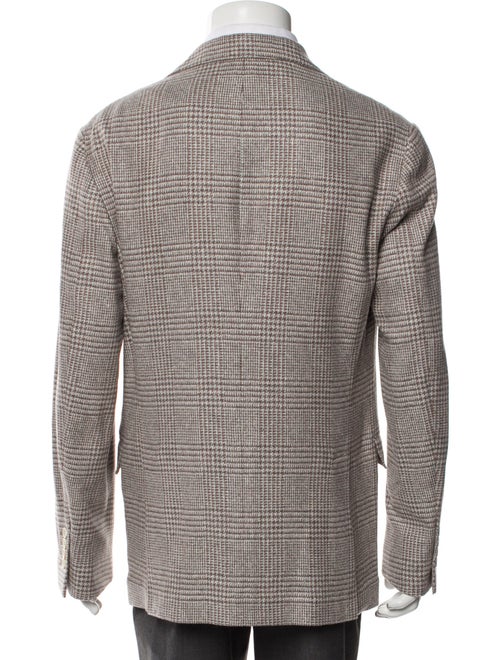 Brunello Cucinelli Wool Plaid Print Blazer