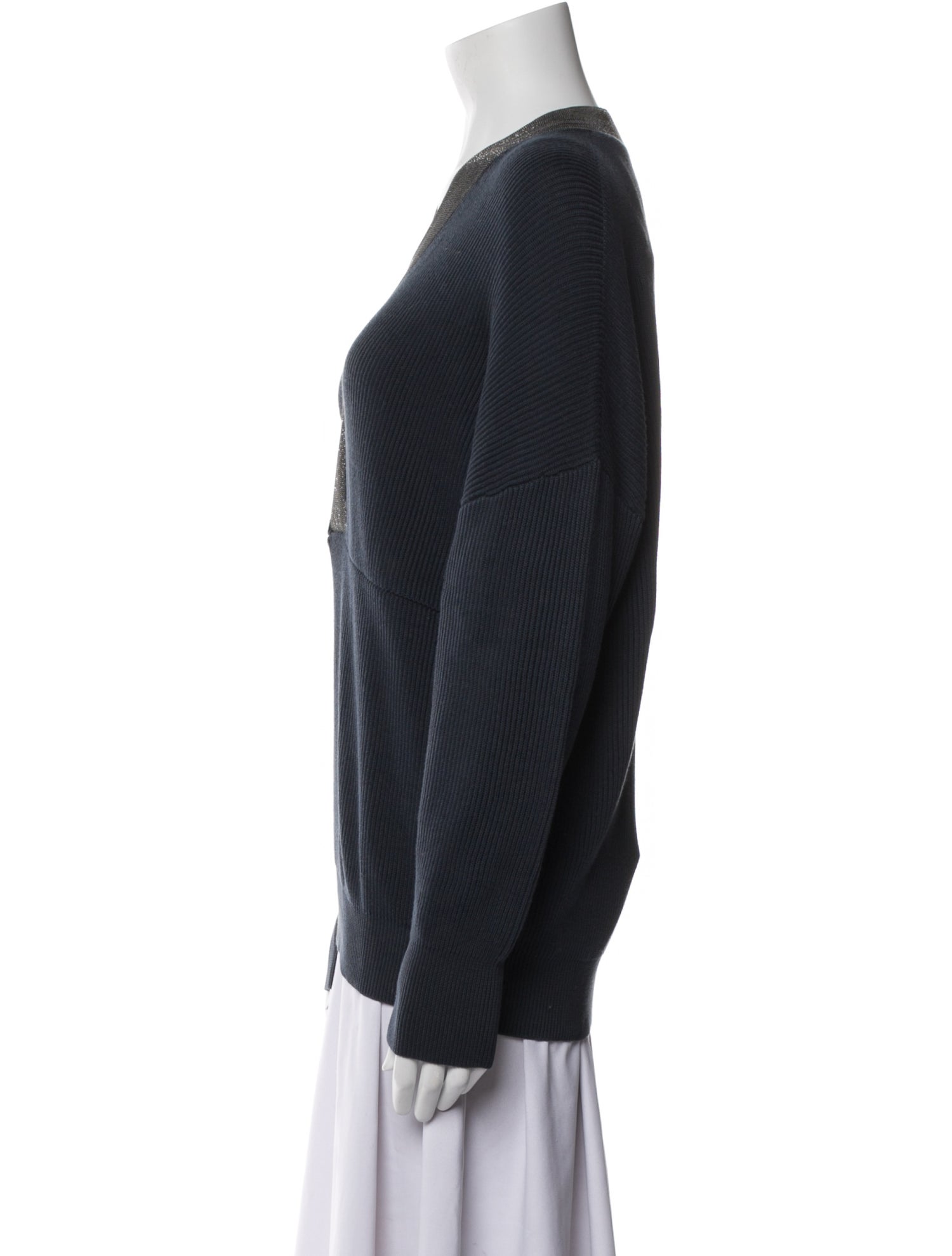 Brunello Cucinelli V-Neck Sweater w/ Tags