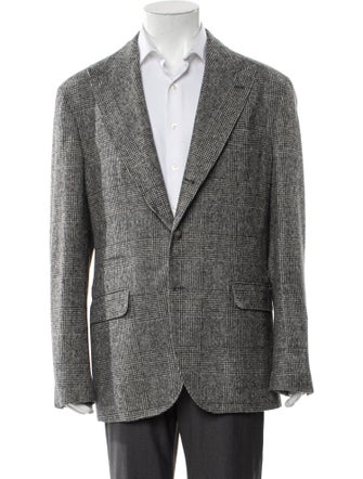 Brunello Cucinelli Plaid Print Blazer