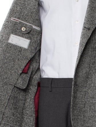 Brunello Cucinelli Plaid Print Blazer