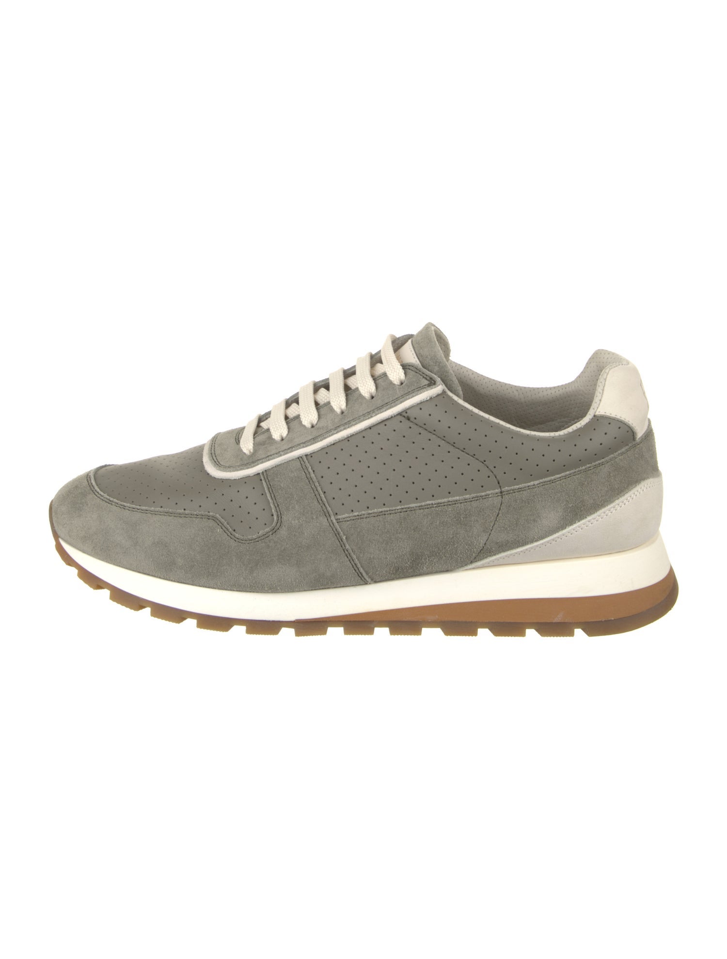 Brunello Cucinelli Leather Printed Sneakers
