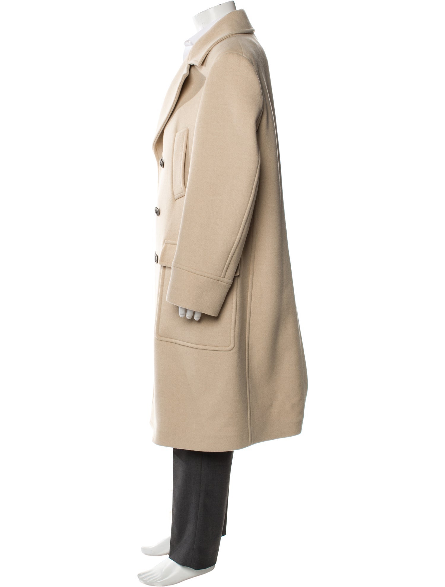 Brunello Cucinelli Camel Hair Peacoat