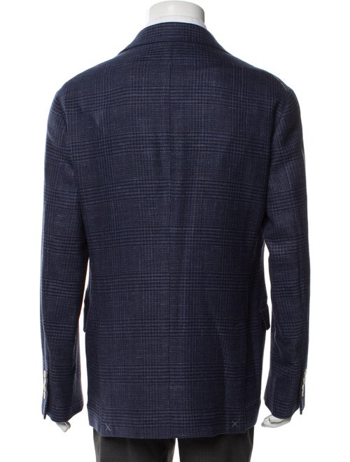 Brunello Cucinelli Wool Plaid Print Blazer