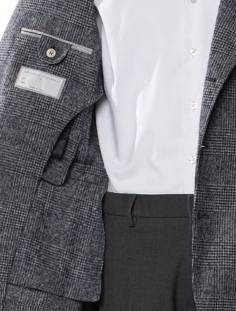 Brunello Cucinelli Plaid Print Blazer