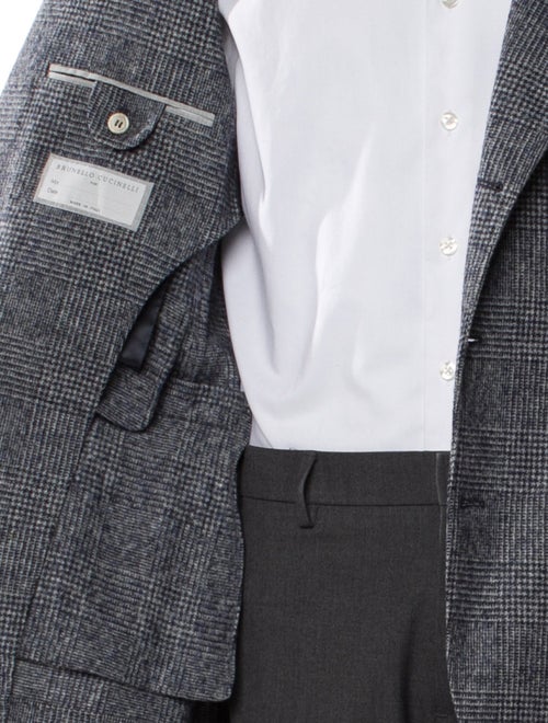 Brunello Cucinelli Plaid Print Blazer