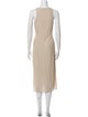 Brunello Cucinelli Scoop Neck Midi Length Dress