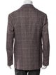 Brunello Cucinelli Silk Plaid Print Blazer
