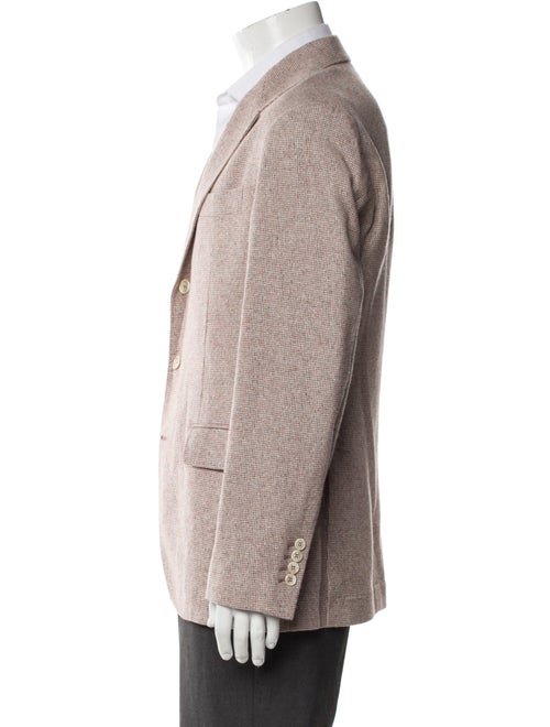 Brunello Cucinelli Silk Plaid Print Blazer