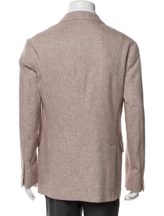 Brunello Cucinelli Silk Plaid Print Blazer